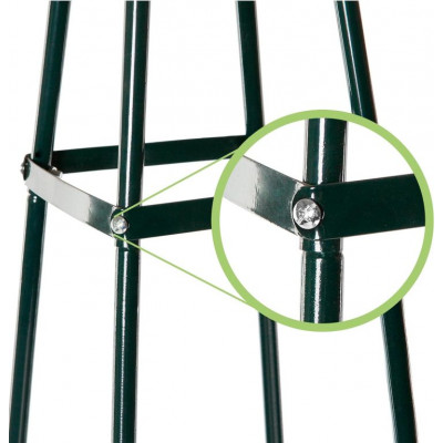 Kovová opora pre popínavé rastliny 195 cm, sada 2 ks