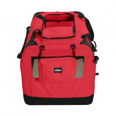 Leopet Prepravný box pre psov XXXL,102 x 69 x 69 cm, červený