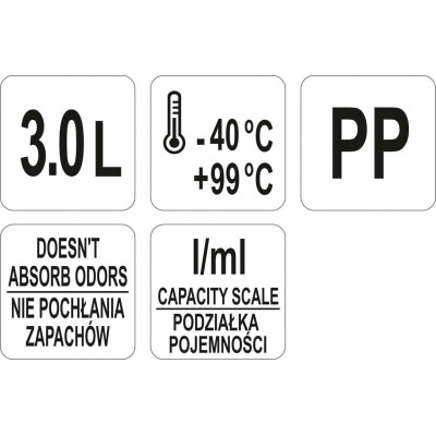 Džbán s odmerkou 3000 ml