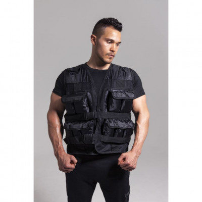 Gorilla Sports záťažová vesta, čierna, 30 kg