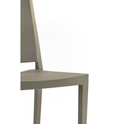 Stolička MOSK, 82 x 46 x 56 cm, tehlovo červená
