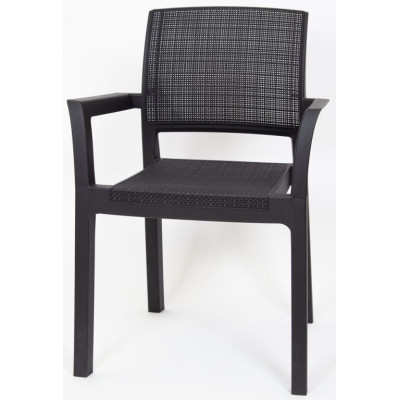 Plastová stolička ALBA – grafitová