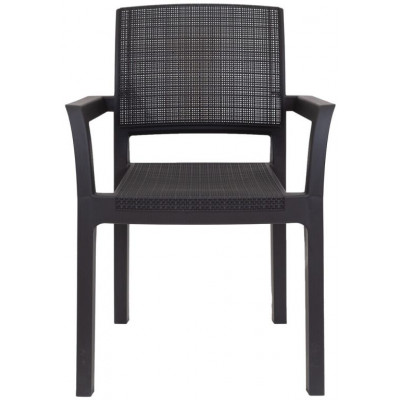 Plastová stolička ALBA – grafitová