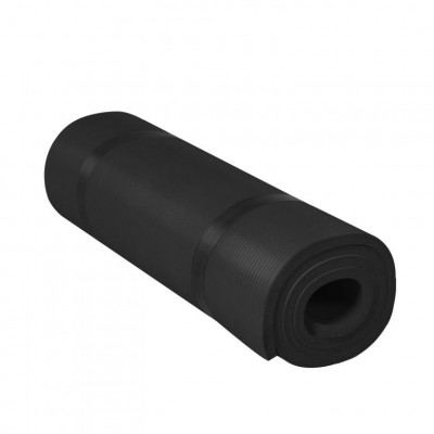 Gorilla Sports Podložka na jogu, 190 x 60 cm, čierna