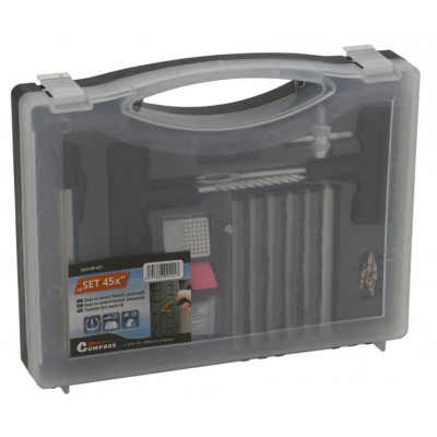 COMPASS Sada na opravu defektu pneumatiky, 45 dielov