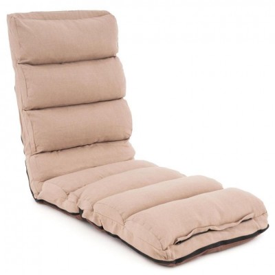 Nastaviteľné lehátko, farba béžová