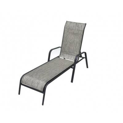 Záhradné ležadlo kovové ZWC-52 sivé