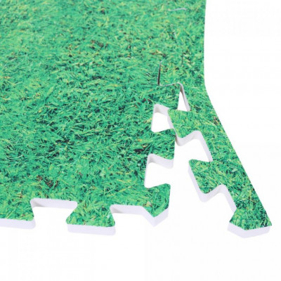 Gorilla Sports Súprava ochranných podložiek s koncovkami, tráva