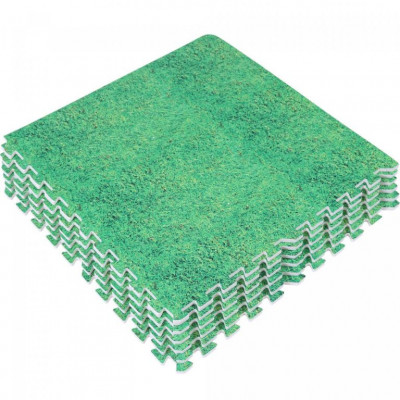 Gorilla Sports Súprava ochranných podložiek s koncovkami, tráva