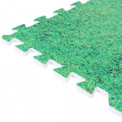 Gorilla Sports Súprava ochranných podložiek s koncovkami, tráva