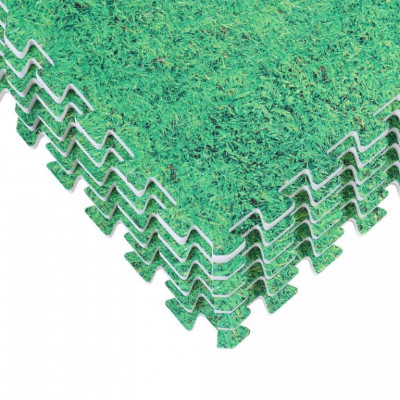 Gorilla Sports Súprava ochranných podložiek s koncovkami, tráva