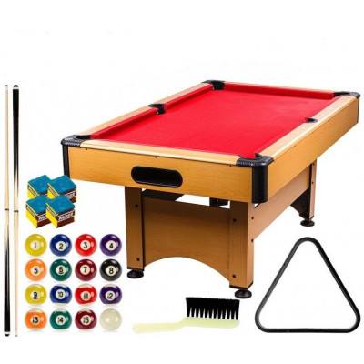 GamesPlanet® biliardový stôl TRENDLINE, 6ft, červený