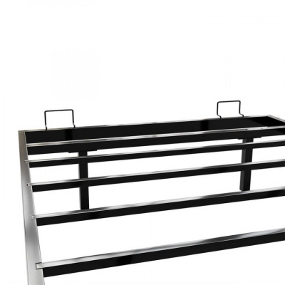 Dizajnová posteľ 90x200 čierna s LED podsvietením