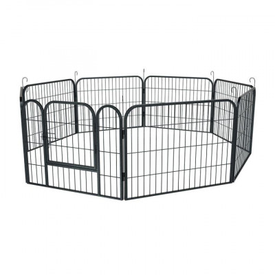 Kovová klietka pre šteniatka a malé zvieratá 160x160x60 cm