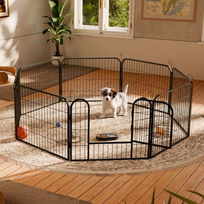 Kovová klietka pre šteniatka a malé zvieratá 160x160x60 cm