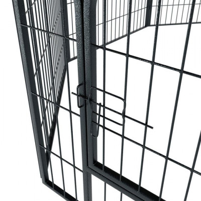 Kovová klietka pre šteniatka a malé zvieratá 160x160x60 cm