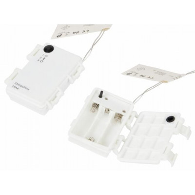 Vianočný akrylový ihlan 60 cm - studeno biely, na batérie