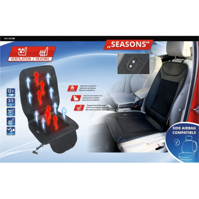 Poťah sedadla Seasons - vyhrievaný s ventiláciou, 12 V