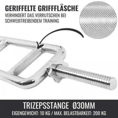 Gorilla Sports Univerzálna tyč, 30/31 mm, hviezdicové zámky