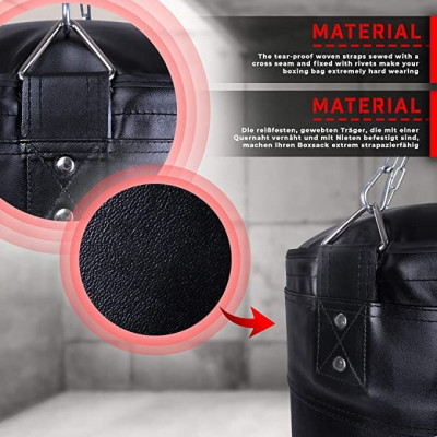 Závesné boxovacie vrece, 100 x 35 cm