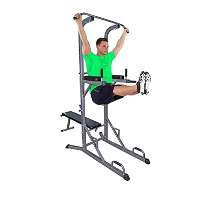 Multifunkčná fitness veža s lavicou a hrazdou, 120 kg nosnos