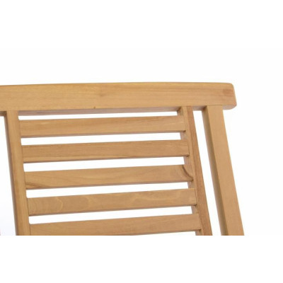 Sada 2 ks záhradnej stoličky DIVERO Hantown - teakové drevo