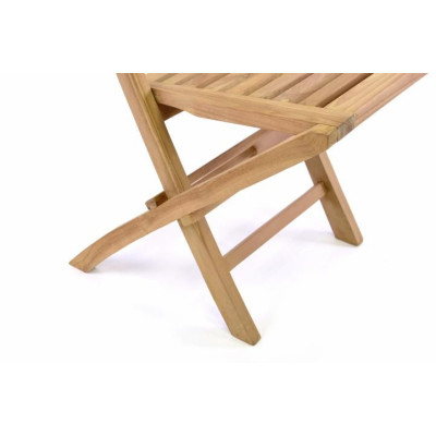 Sada 2 ks záhradnej stoličky DIVERO Hantown - teakové drevo