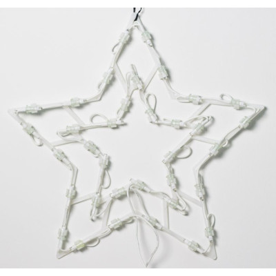 Vianočná LED dekorácia do okna - HVIEZDA - 40 cm