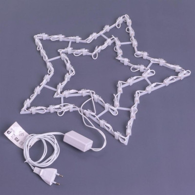 Vianočná LED dekorácia do okna - HVIEZDA - 40 cm