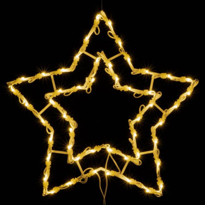 Vianočná LED dekorácia do okna - HVIEZDA - 40 cm