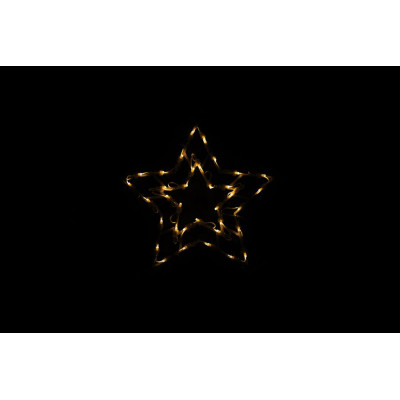 Vianočná LED dekorácia do okna - HVIEZDA - 40 cm