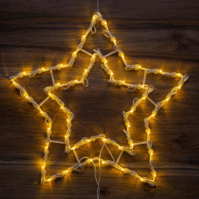 Vianočná LED dekorácia do okna - HVIEZDA - 40 cm