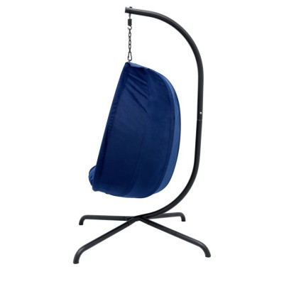 MIADOMODO závesné hojdacie kreslo modré, nosnosť 160 kg