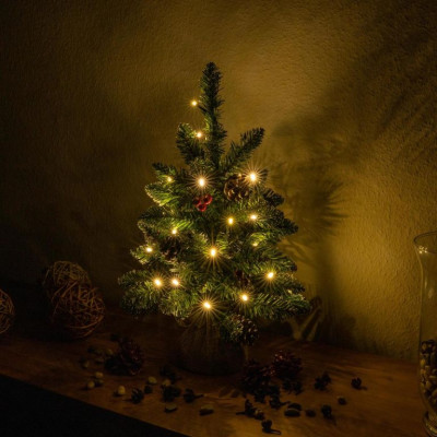 Vianočný stromček s osvetlením - 45 cm, 20 LED