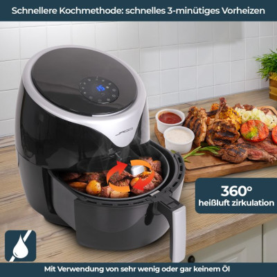 Horkovzdušná fritéza - čierna