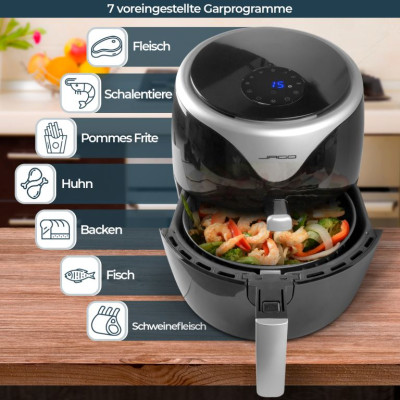 Horkovzdušná fritéza - čierna