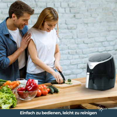 Horkovzdušná fritéza - čierna