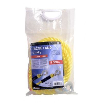 Ťažné lano s karabínami - 3,4 m