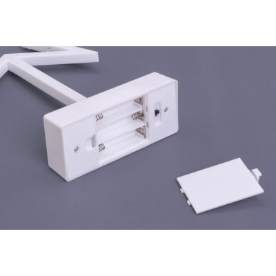 Vianočná dekorácia - hviezda na stojančeku, 38 cm, 20 LED