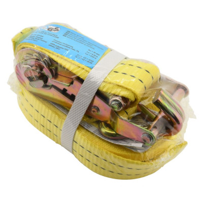 Popruh s račňou a hákmi, 5 m