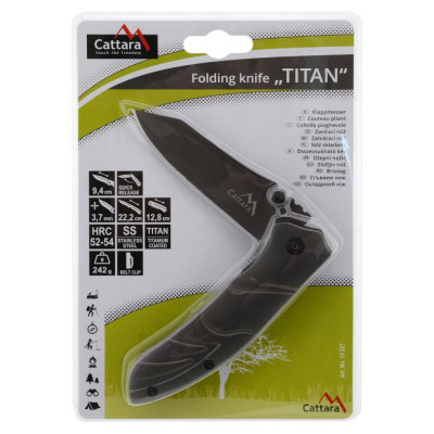 Nôž zatvárací TITAN s poistkou 22 cm