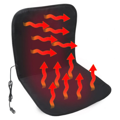 COMPASS Poťah sedadla Black vyhrievaný, 12 V