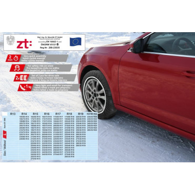 Snehové reťaze textilné ADHESIV ÖNORM L