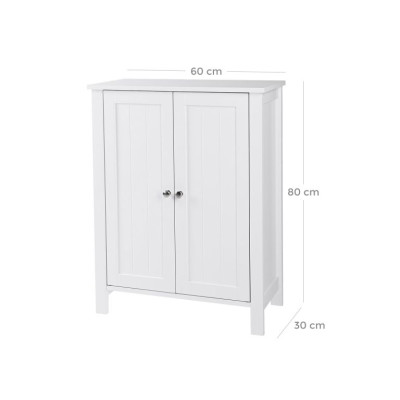 Biela kúpeľňová skrinka 60 × 30 × 80 cm
