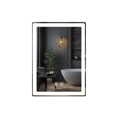 IREDA kúpeľňové zrkadlo s LED osvetlením, 80 x 60 cm