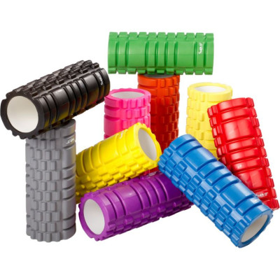 Posilňovací masážny valec - FITNESS ROLLER MOVIT ružová