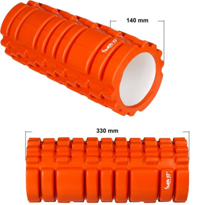 Posilňovací masážny valec - FITNESS ROLLER MOVIT oranžová