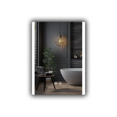 IREDA Kúpeľňové LED zrkadlo s osvetlením, 80 x 60 cm