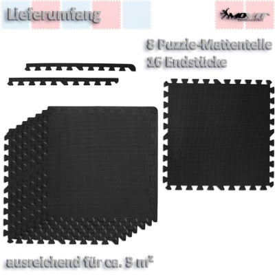 MOVIT sada ochranných podložiek, čierna, 3 m²