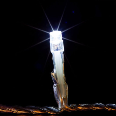 VOLTRONIC Vianočné osvetlenie 5 m, 50 LED, studená biela